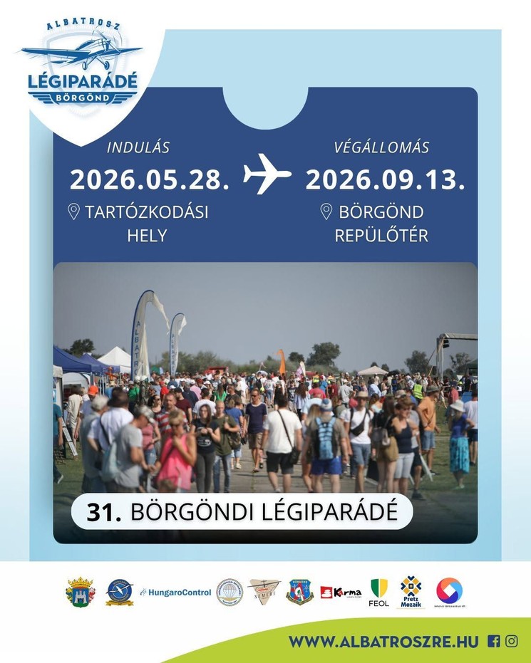 Repülőnap programok 2026 - Magyarországi és külföldi légibemutatók, air show légiparádék