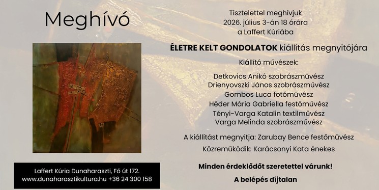 Laffert Kúria programok 2026 Dunaharaszti
