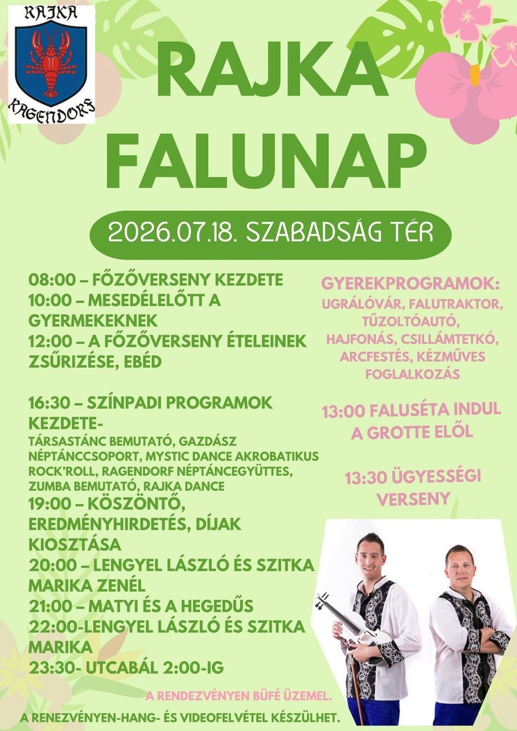 Rajkai Falunap 2026 - Rajka Fesztivál