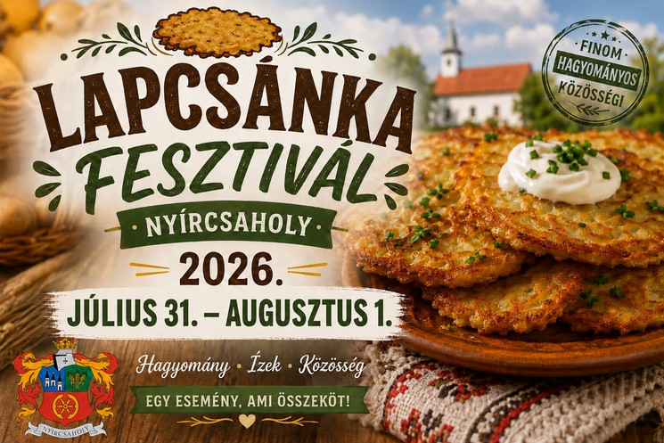 Lapcsánkafesztivál Nyírcsaholy 2026