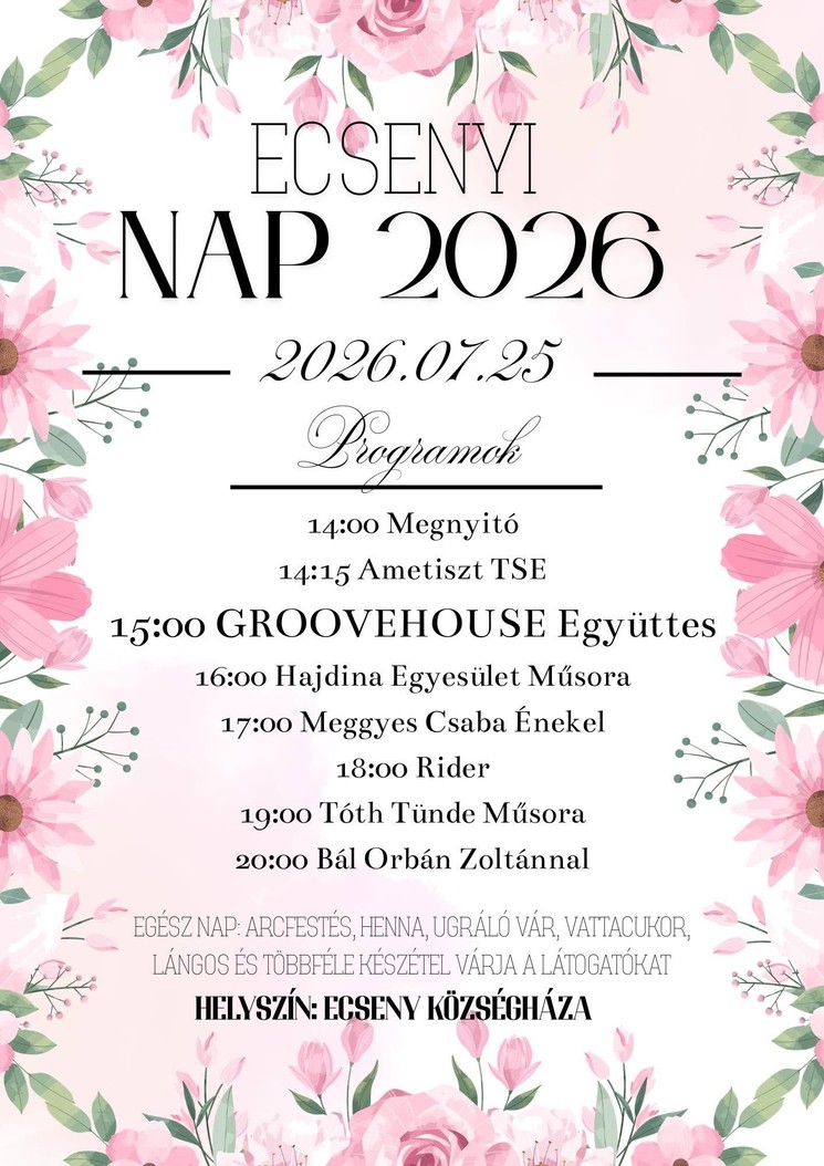 Ecsenyi Falunap 2026