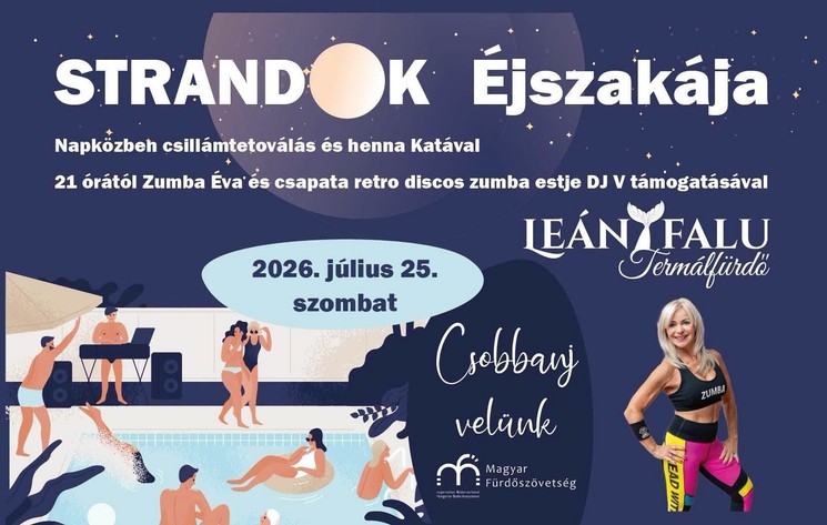 Strandok Éjszakája Leányfalu 2026