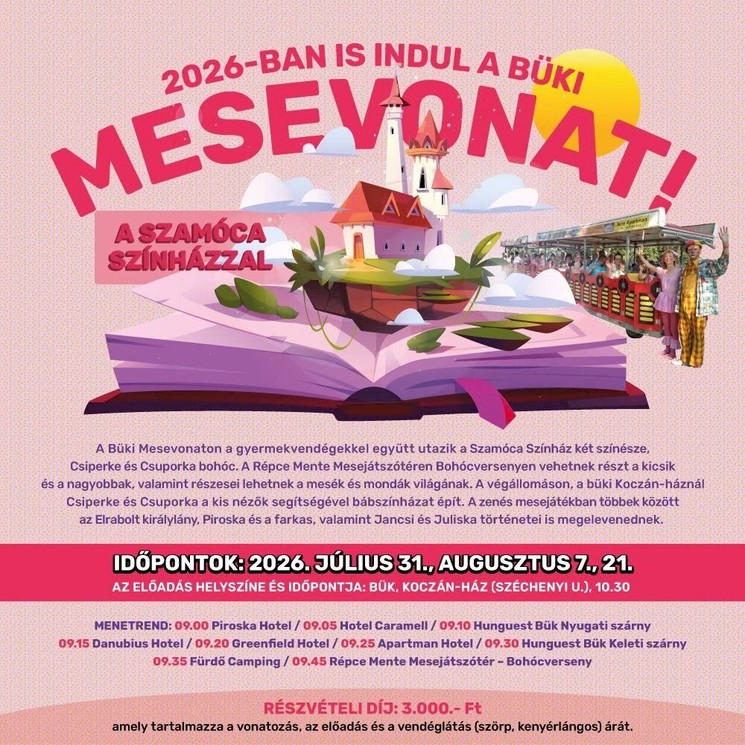 Büki Mesevonat a Szamóca Színházzal 2026
