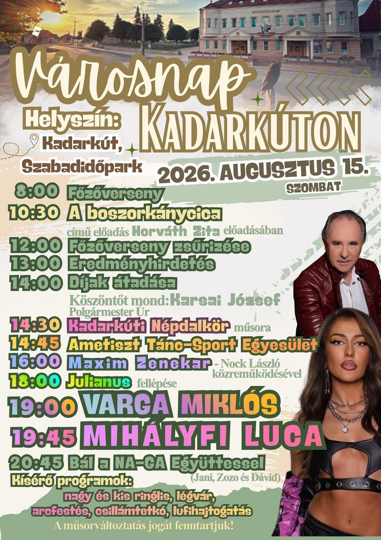 Kadarkút Városnap 2026