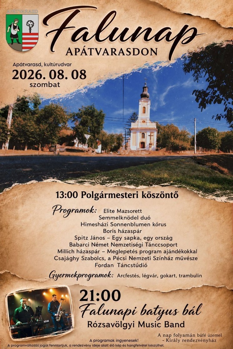 Apátvarasd Falunap 2026