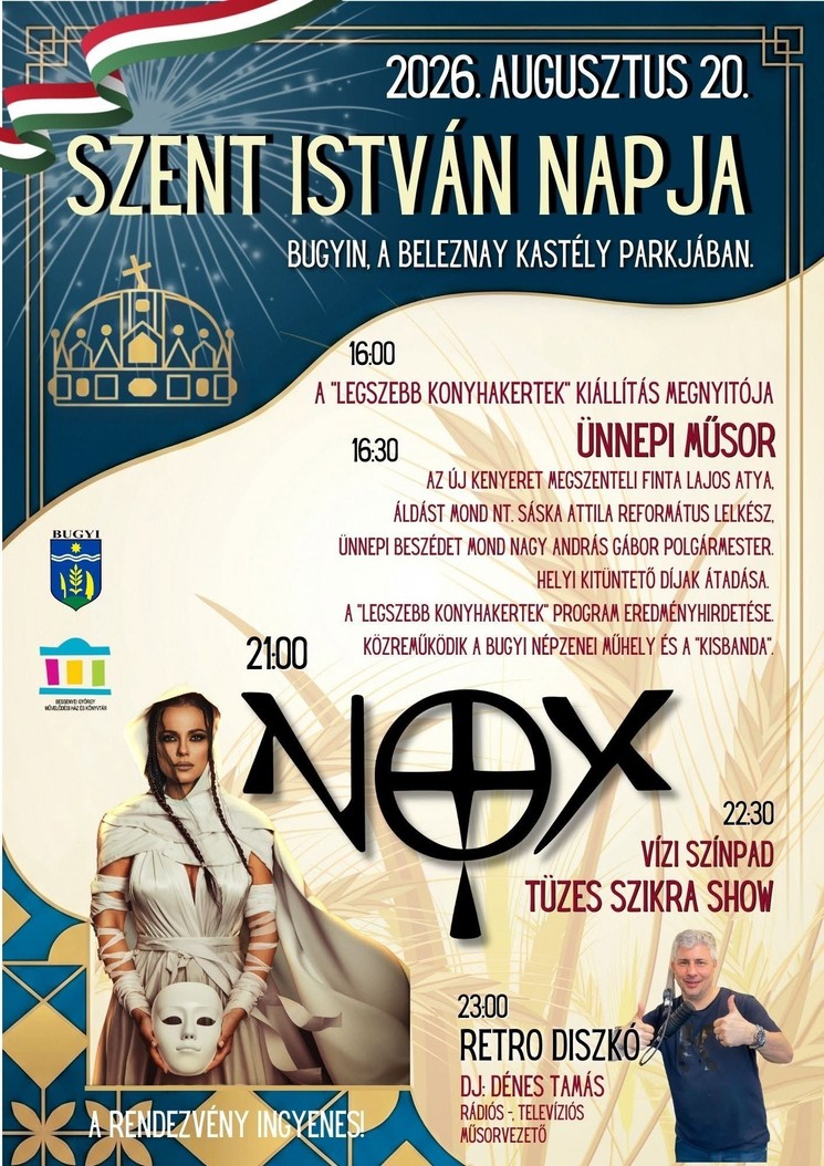 Szent István-nap Bugyi 2026