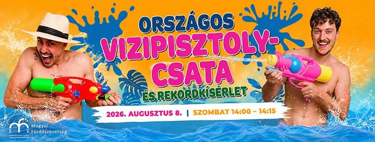 Országos vízipisztoly csata Leányfalu 2026