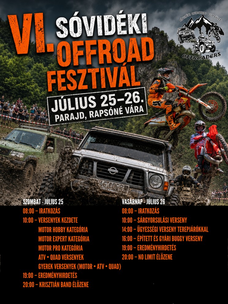 Sóvidéki OffRoad Fesztivál 2026 Parajd