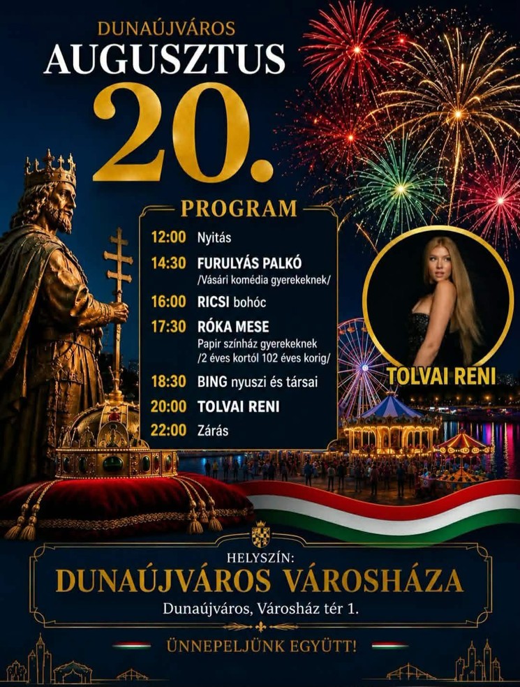 Szent István - napi ünnep 2026 Dunaújváros