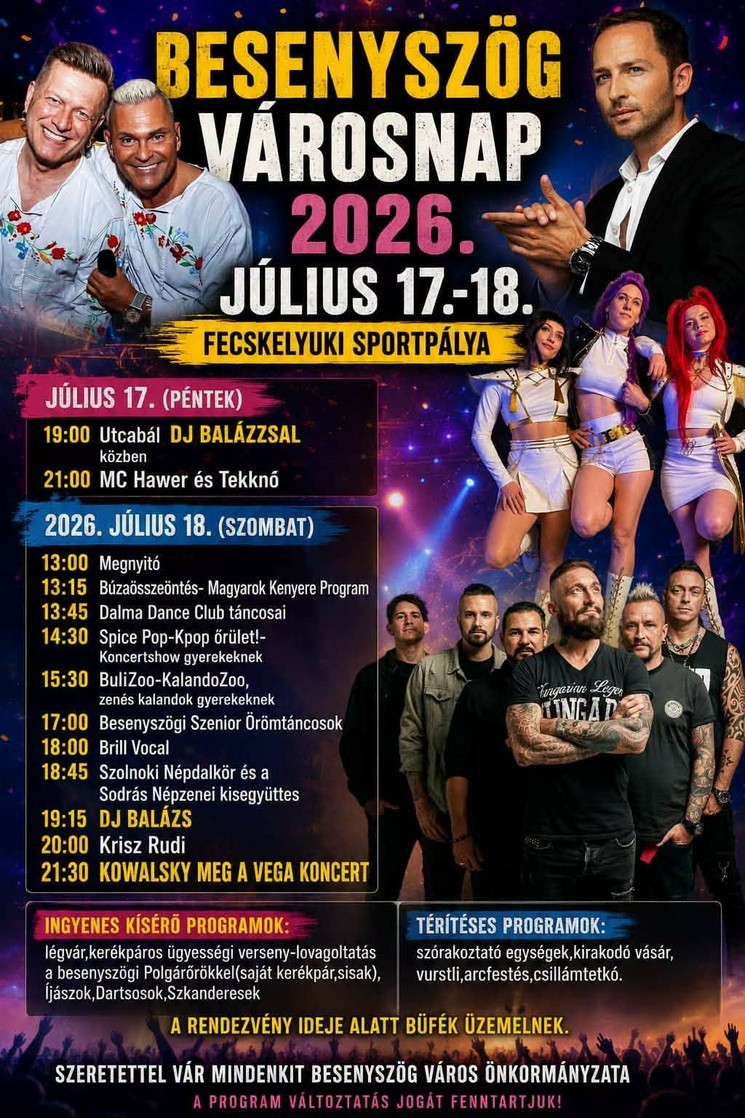 Besenyszög Városnap 2026