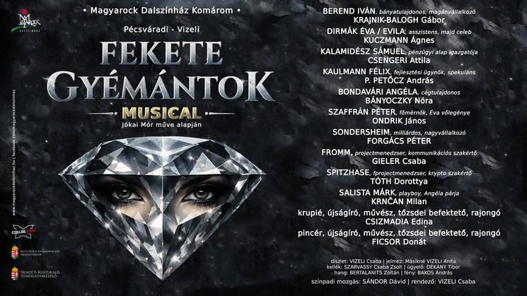 Fekete gyémántok musical 2026 - Komárom, Csillagerőd