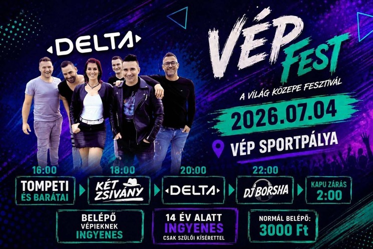 Világ Közepe Fesztivál 2026 Vép - VépFest