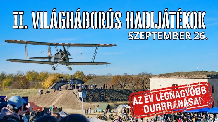 II. Világháborús Hadijáték Komárom Monostori Erőd 2026