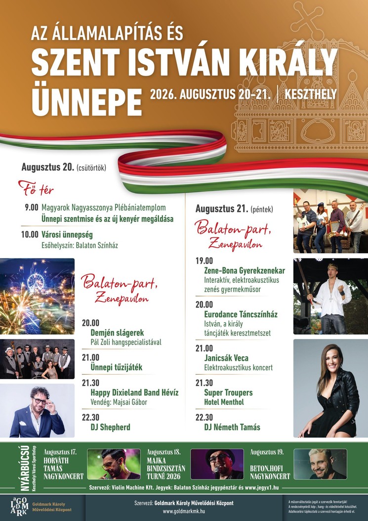 Szent István Ünnepe Keszthely 2026