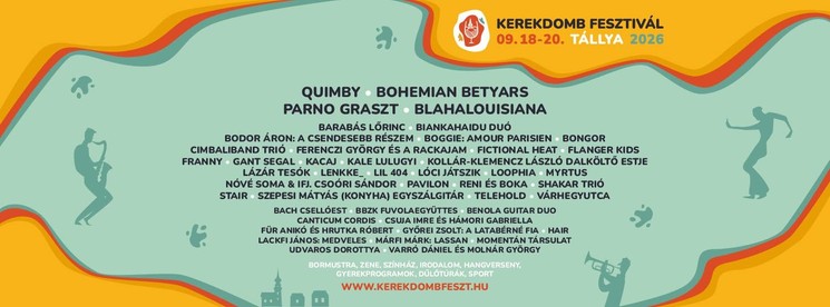 Kerekdomb Fesztivál 2026 - Őszindító élmények Tokaj-Hegyalján