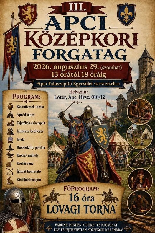 Középkori Forgatag Apc 2026