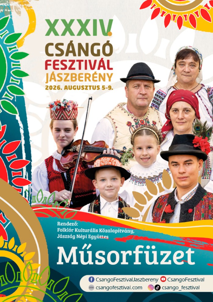Csángó Fesztivál Jászberény 2026 - Európai Kisebbségek Folklór Fesztiválja és Népművészeti Vásár