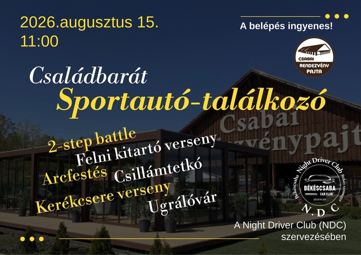 Békéscsabai programok 2026 - Események és rendezvények