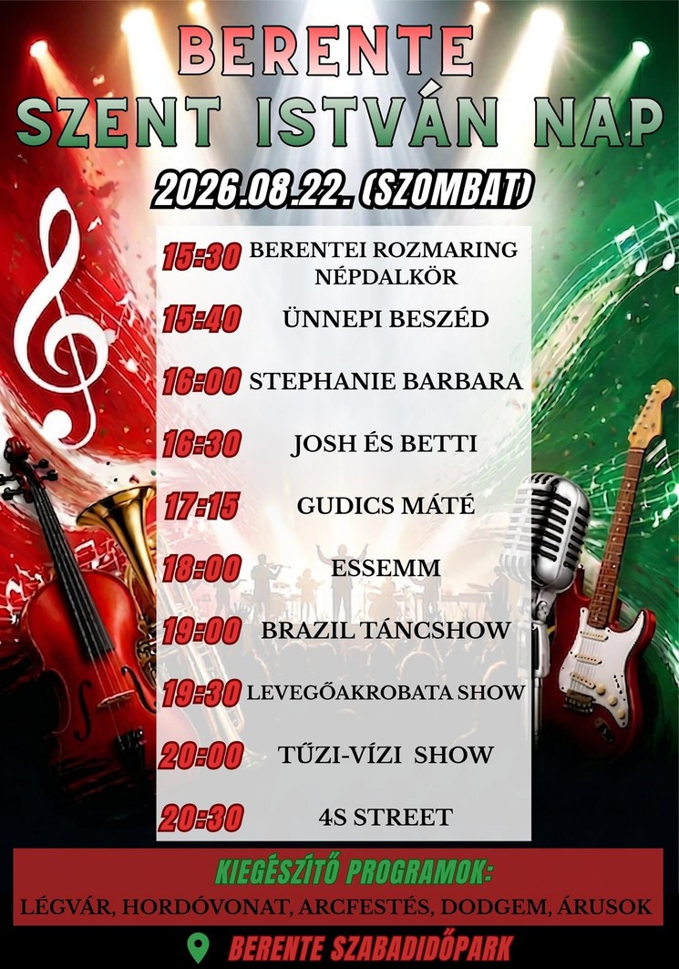 Berente Szent István Nap 2026