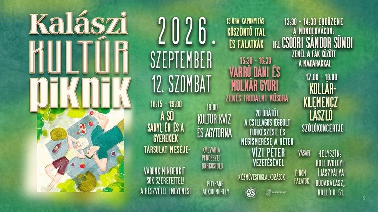 Kalászi Kultúr Piknik Budakalász 2026
