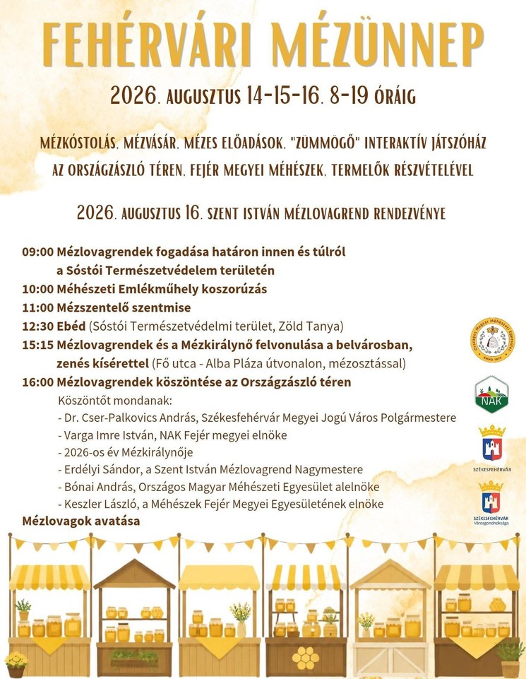 Fehérvári Mézünnep Székesfehérvár 2026