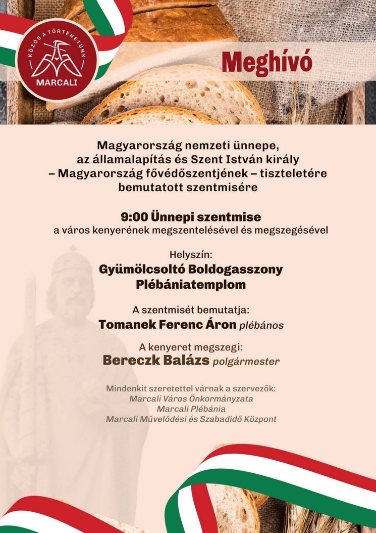 2026. augusztus 20 Marcali - Ünnepi programok