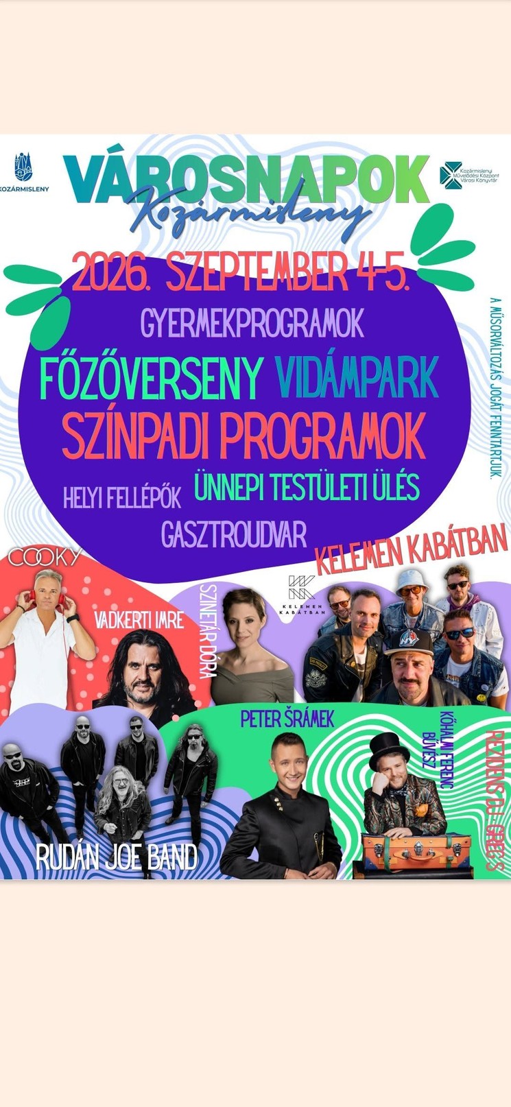 Kozármisleny Városnapok 2026