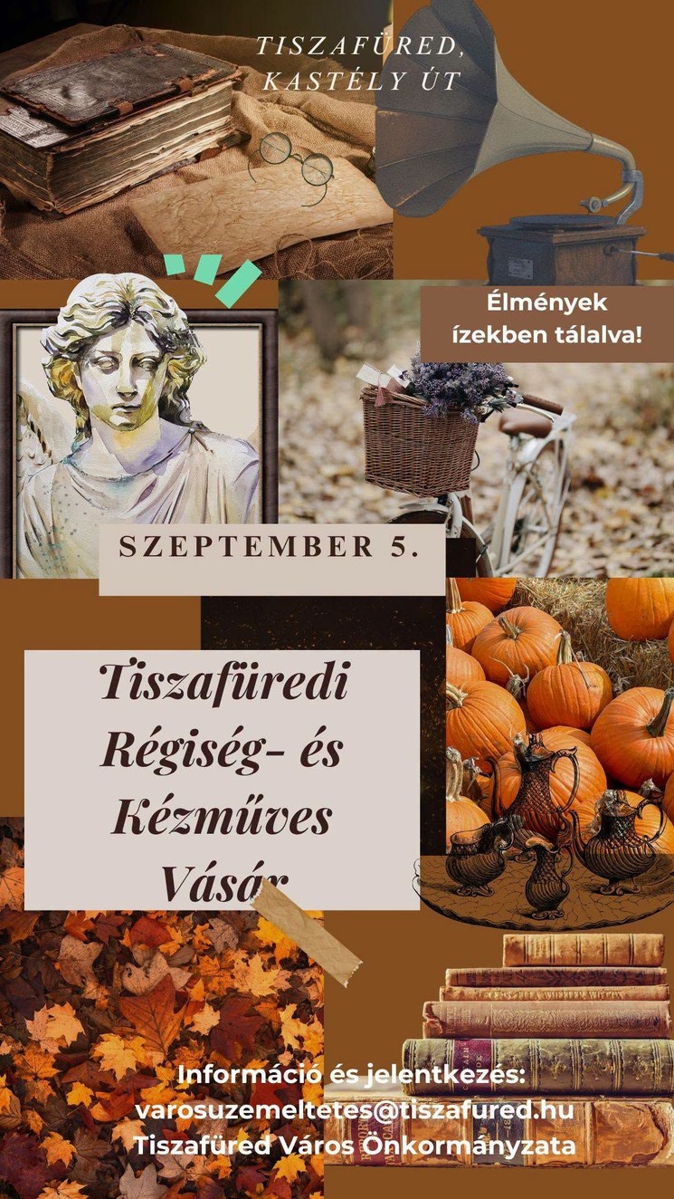 Tiszafüredi Régiségvásár és Kézműves vásár 2026
