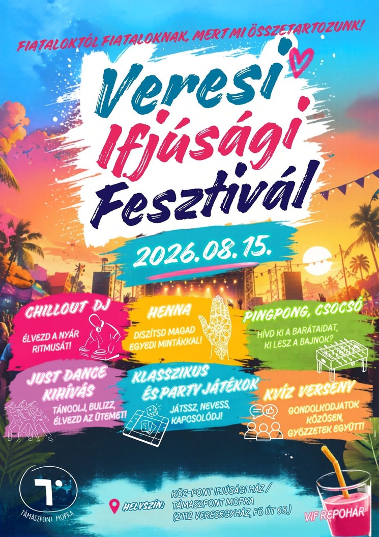 Veresi Ifjúsági Fesztivál 2026 Veresegyház