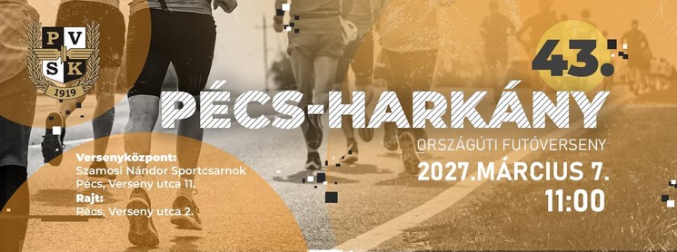 Pécs-Harkány Országúti Futóverseny 2027