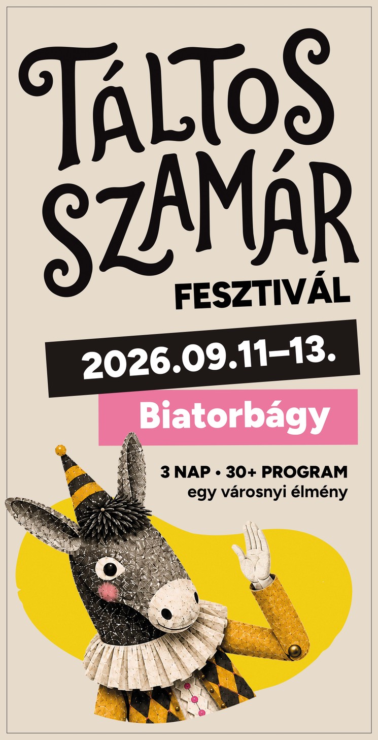 Táltos Szamár Fesztivál 2026 Biatorbágy - Vándorbábos és Utcaszínházi Fesztivál