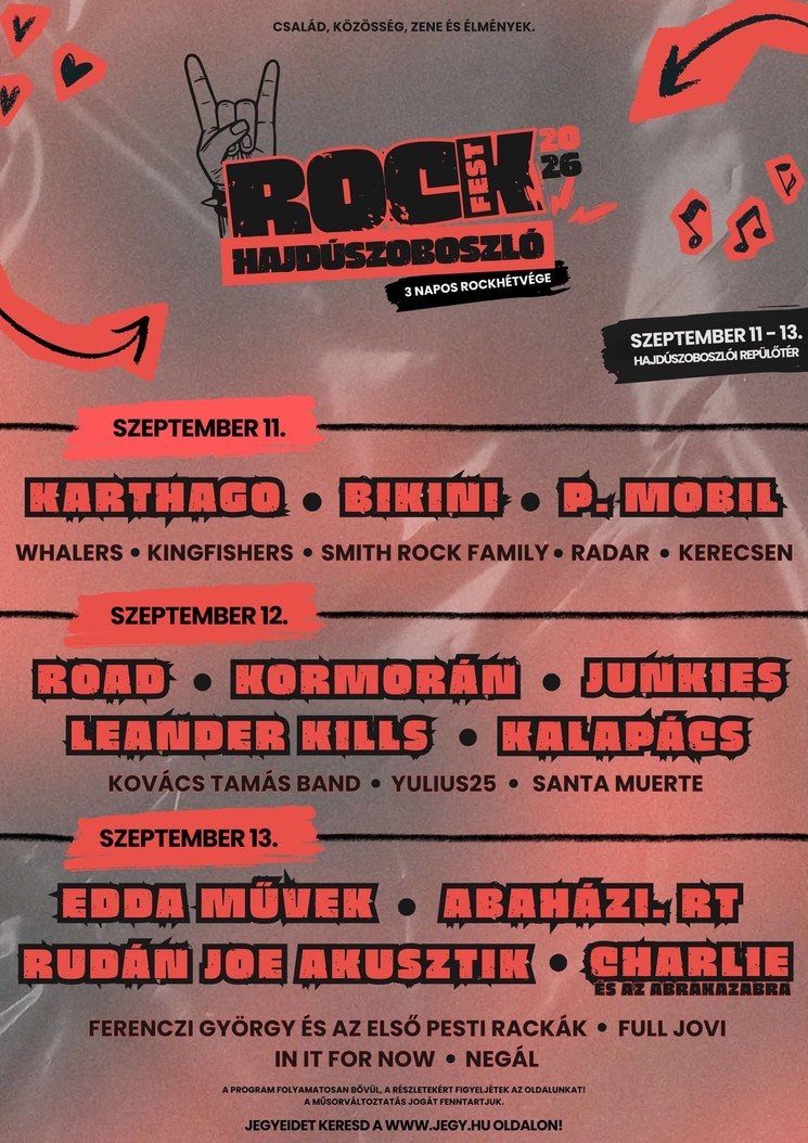 Rock Fest Hajdúszoboszló 2026