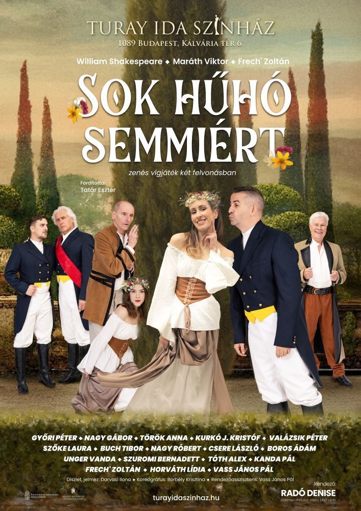 Sok hűhó semmiért - Shakespeare vígjátéka Radó Denise rendezésében Budapesten