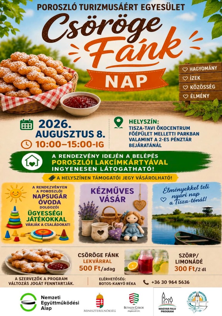 Csöröge Fesztivál Poroszló 2026