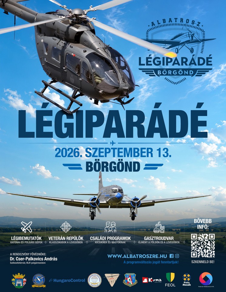 Börgöndi Repülőnap 2026 - Albatrosz Légiparádé Székesfehérvár