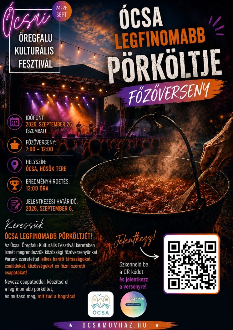 Pörköltfőző verseny 2026 Ócsa - Főzőverseny az Ócsai Öregfalu Kulturális Fesztiválon
