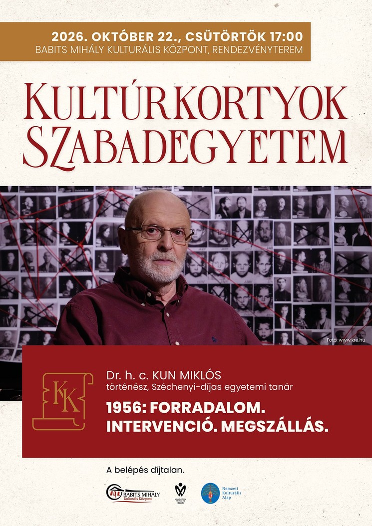 Szabadegyetem Szekszárd 2026 - Kultúrkortyok ismeretterjesztő előadások és Művészettörténeti Szabadegyetem