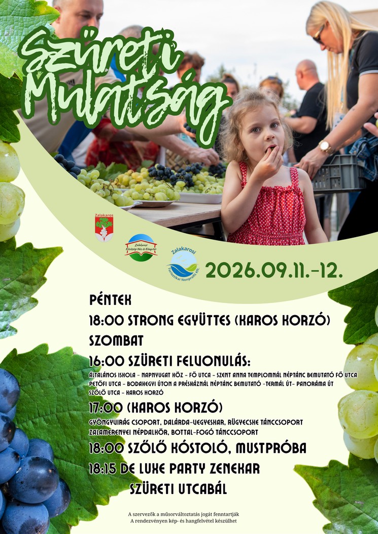 Karos Korzó programok 2026 Zalakaros