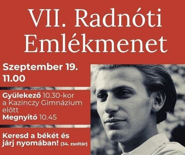 Radnóti Emlékmenet 2026 Győr - Abda