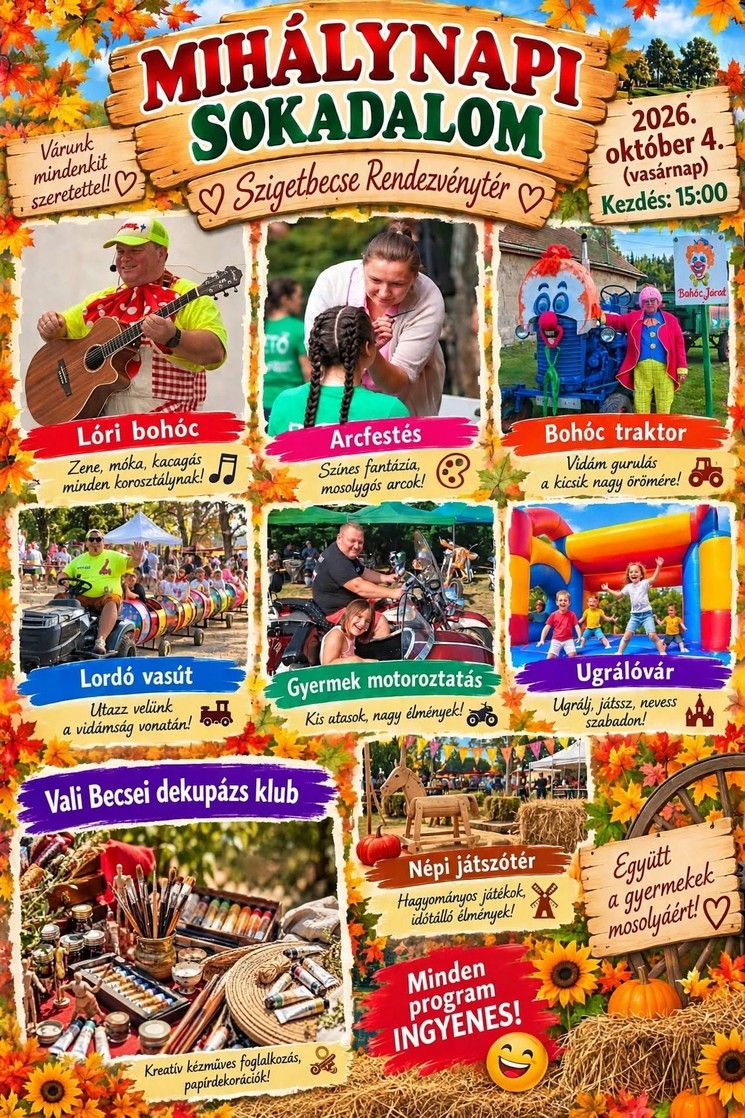 Mihály-napi Sokadalom Szigetbecse 2026