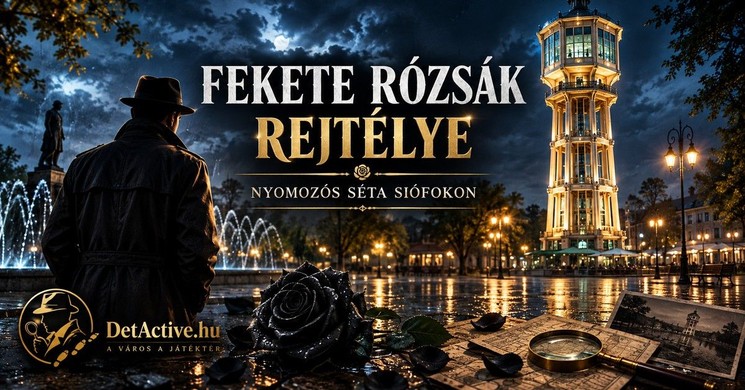 Siófoki nyomozós séta 2026 - A Fekete Rózsák Rejtélye