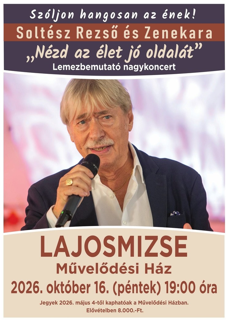 Lajosmizse programok 2026 - Rendezvények, események