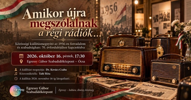 Ócsai programok 2026 / 2027 - Események és rendezvények 