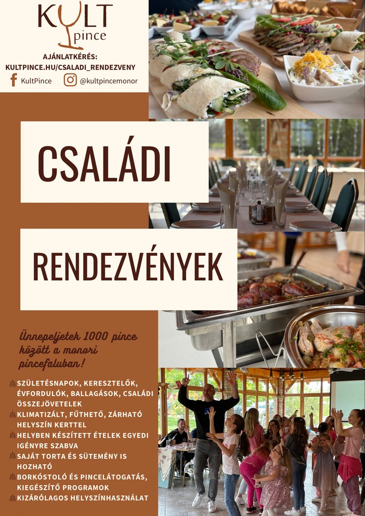 Ballagási rendezvények az autentikus, 1000 pincés Monori Pincefaluban