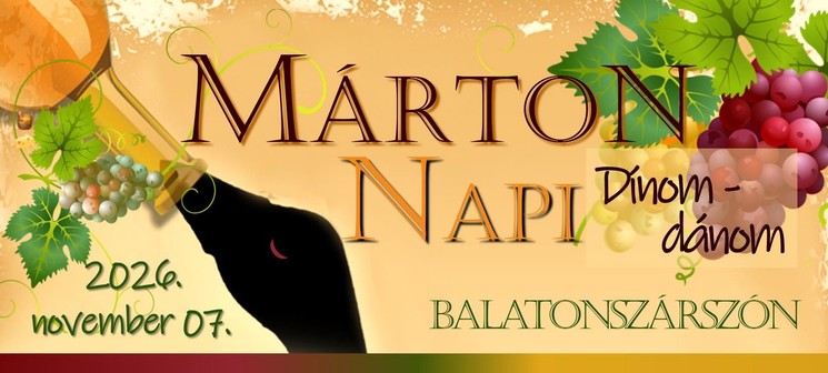 Márton-nap Balatonszárszó 2026 - Márton Napi Dínom-dánom gasztro és kézműves vásár