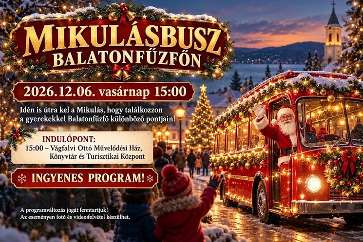 Mikulásbusz Balatonfűzfő 2026