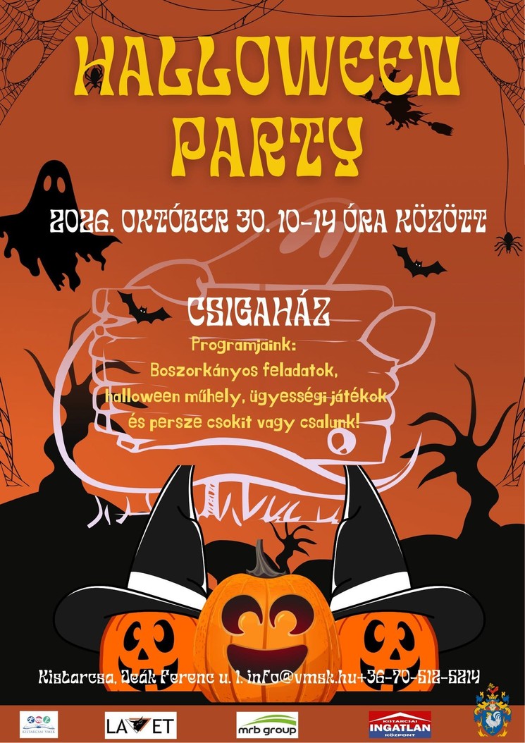 Halloween Kistarcsa 2026 - Halloween party a Csigaházban