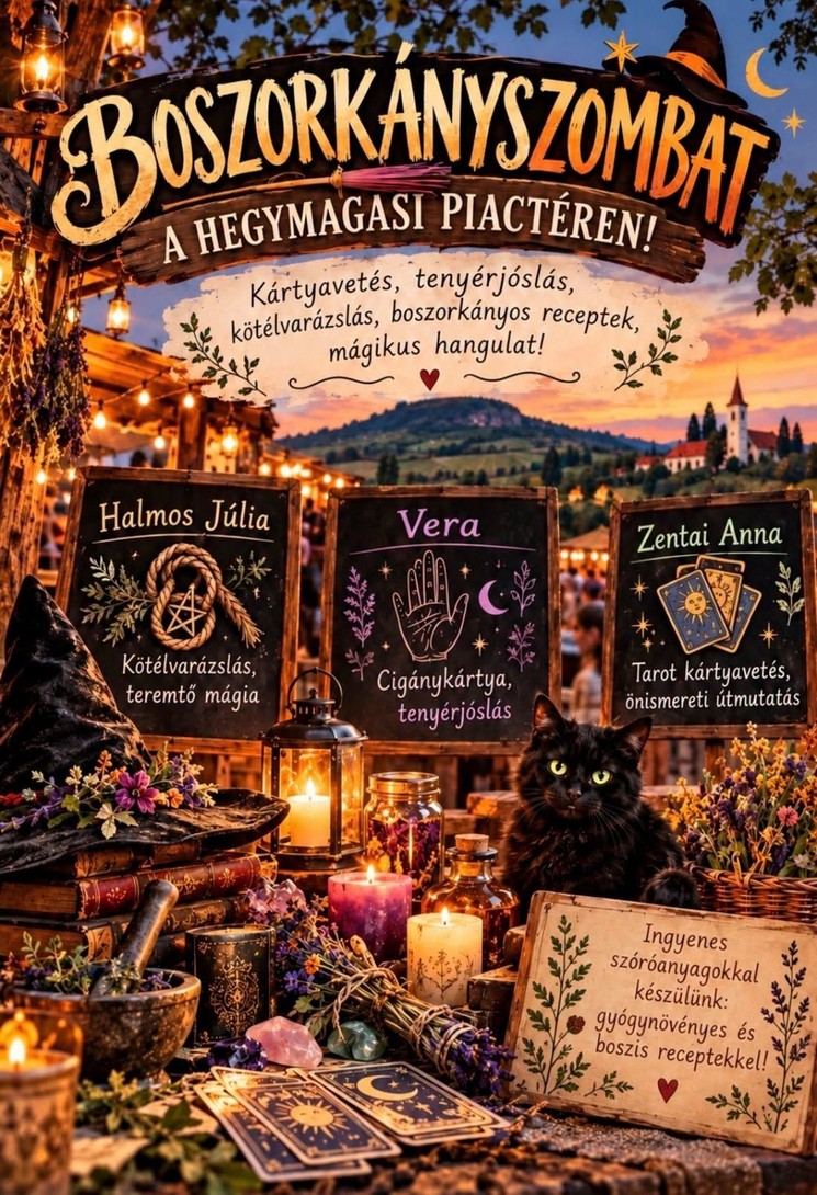 Halloween Hegymagas 2026 - Boszorkányszombat a Hegymagasi Piactéren