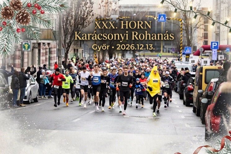HORN Karácsonyi Rohanás futóverseny Győr 2026
