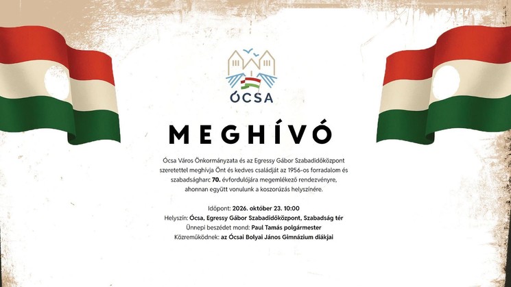 Egressy Gábor Szabadidőközpont programok 2026 Ócsa